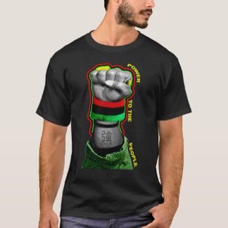 Schwarzer Power T-Shirt