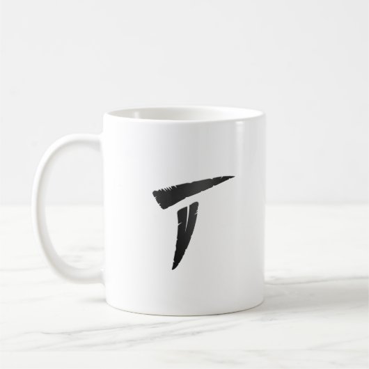 Schwarzer Prädator Kaffeetasse (Links)