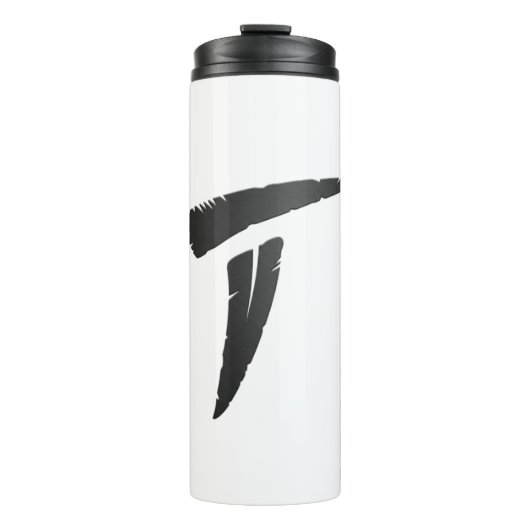 Schwarzer Prädator Thermosbecher (Vorderseite)