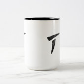Schwarzer Prädator Zweifarbige Tasse (Mittel)