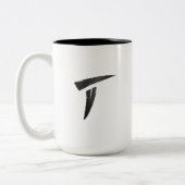 Schwarzer Prädator Zweifarbige Tasse (Links)
