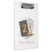 Schwarzer Preppy-Notebook-Kaffee der zweiten Klass Klemmbrett (Rechts)