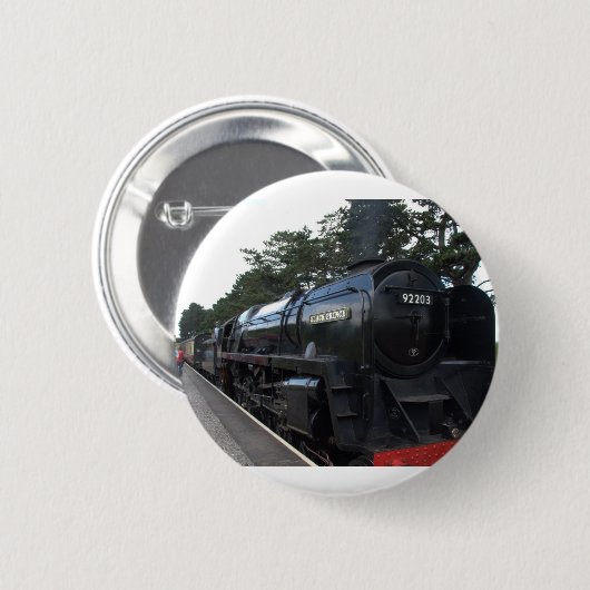 Schwarzer Prinz Button (Vorne & Hinten)