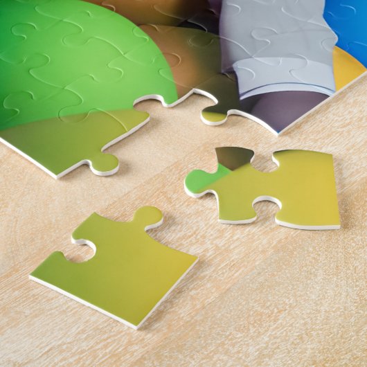 Schwarzer Prinz Melanin Boys Ostereier Jagd Regenb Puzzle (Seite)