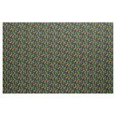 Schwarzer psychedelischer 60er Groovy Blumen-Druck Stoff (Yard (91,4 cm))