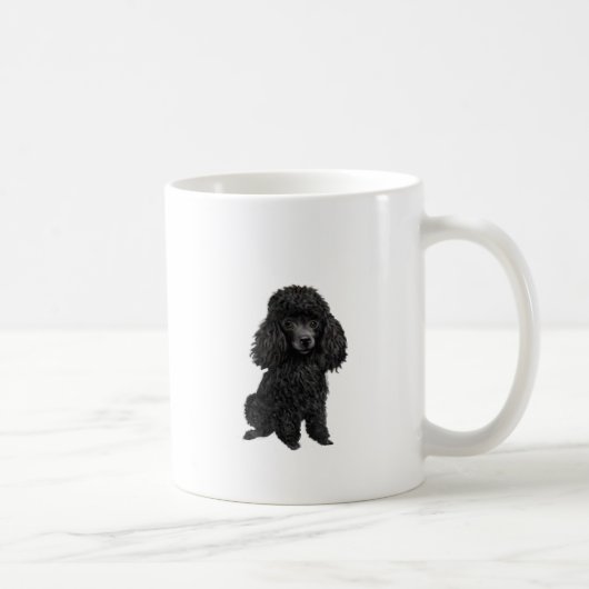 Schwarzer Pudel (#3) Kaffeetasse (Rechts)