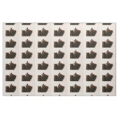 schwarzer Pudel dancing.png Stoff (Fat Quarter (45,7 x 55,9 cm))