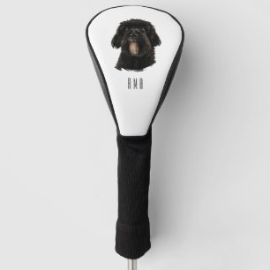 Schwarzer Pudel Golf Headcover