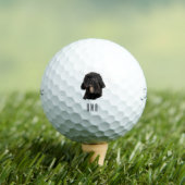 Schwarzer Pudel Golfball (Insitu T-Shirt)