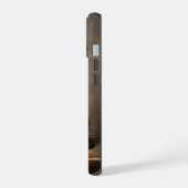 Schwarzer Pudel iPhone 15 Hülle (Linke Seite)