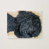 Schwarzer Pudel Puzzle (Horizontal)