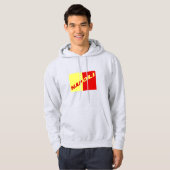 Schwarzer Pullover mit Kapuze NAPOLI ITALIA (Vorne ganz)