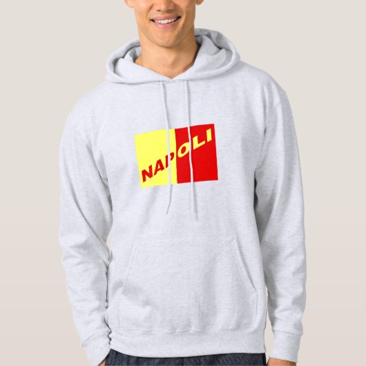 Schwarzer Pullover mit Kapuze NAPOLI ITALIA (Vorderseite)