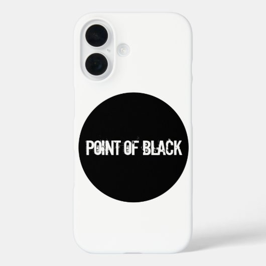 Schwarzer Punkt Case-Mate iPhone Hülle (Rückseite)