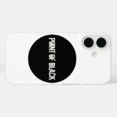 Schwarzer Punkt Case-Mate iPhone Hülle (Rückseite (Horizontal))