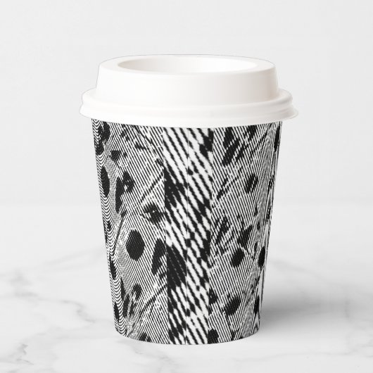 Schwarzer Punkt für den Papiercup Pappbecher (Rechts)