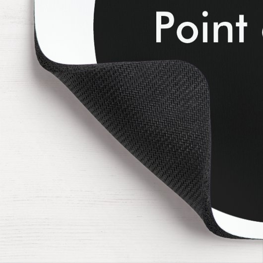 Schwarzer Punkt Mousepad (Ecke)