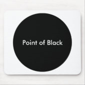 Schwarzer Punkt Mousepad (Vorne)