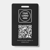 Schwarzer QR-Code | Modernes Business-Logo-Design