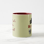 Schwarzer Rabe II Zweifarbige Tasse (Mittel)
