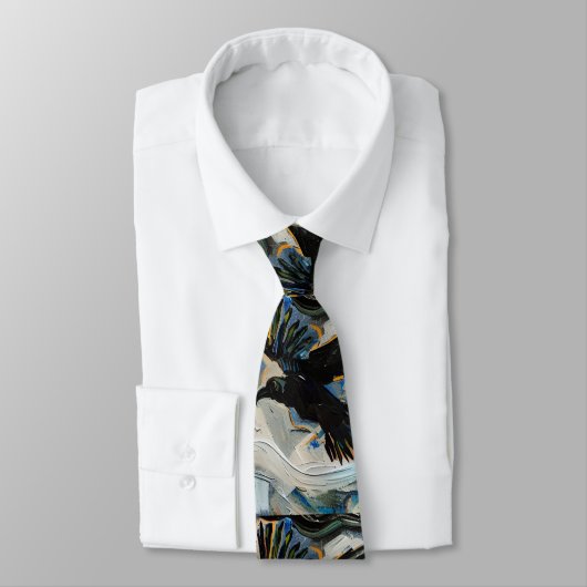 Schwarzer Rabe Krawatte (Gebunden)