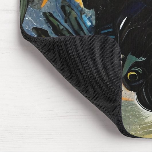 Schwarzer Rabe Mousepad (Ecke)