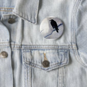 Schwarzer Raben-Vogel Button (Beispiel)
