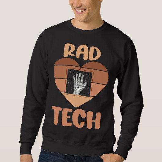 Schwarzer Radiologie-Technologe Rad Tech Woche Xra Sweatshirt (Vorderseite)