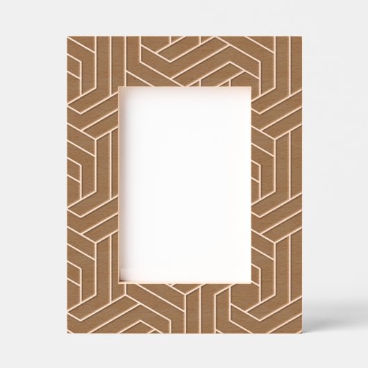 Schwarzer Rahmen mit geometrischem Muster für Retr (Vorderseite)