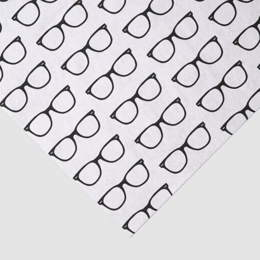 Schwarzer Rahmen-Retro Gläser Seidenpapier (Ausschnitt)