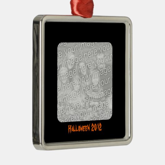 Schwarzer Rahmen Silbernes Ornament (Rechts)