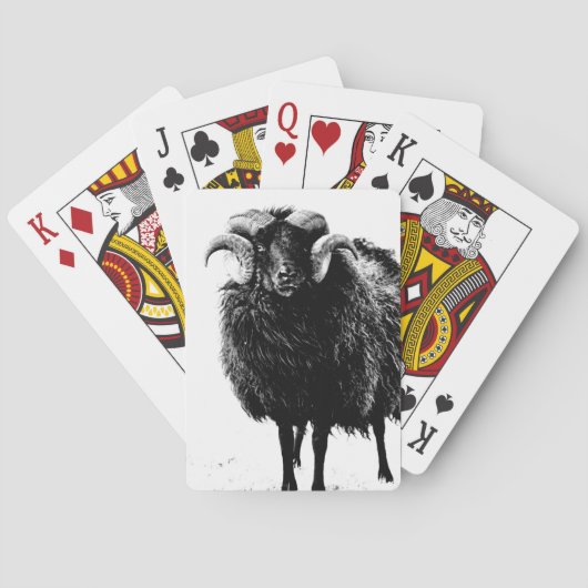 Schwarzer Ram Spielkarten (Rückseite)