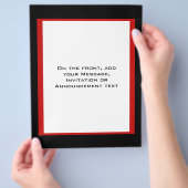 Schwarzer Rand Flyer (Hand)