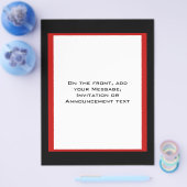 Schwarzer Rand Flyer (Einzeln)