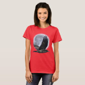 Schwarzer Raps und Vollmond-T - Shirt (Vorne ganz)