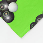 schwarzer Rasen und grüne Kittel, Fleecedecke (Ecke)