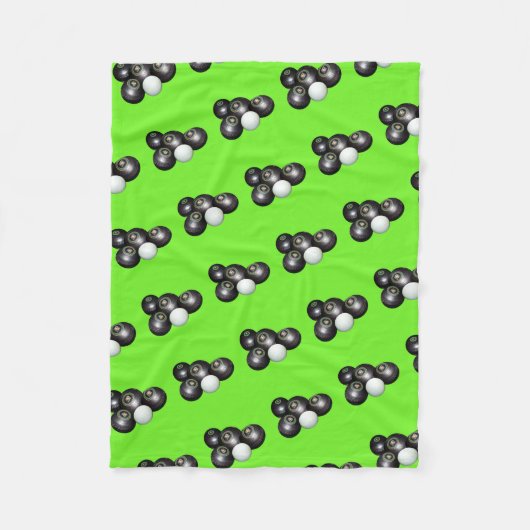 schwarzer Rasen und grüne Kittel, Fleecedecke (Vorderseite)