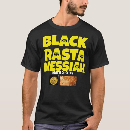SCHWARZER RASTA-MESSIAS Basic Darkes T-Shirt (Vorderseite)