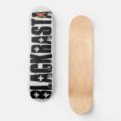 SCHWARZER RASTA-Skateboard Skateboard (Vorderseite)