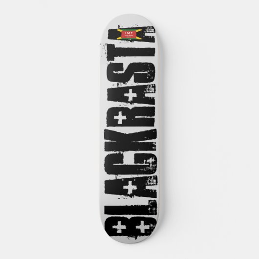 SCHWARZER RASTA-Skateboard Skateboard (Vorderseite)