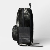 Schwarzer Rauch Bedruckter Rucksack (Rechts)