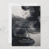 Schwarzer Rauch - KUNDENBARE Hochzeit Einladung (Rückseite)