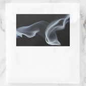 Schwarzer Rauch Rechteckiger Aufkleber (Tasche)