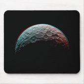Schwarzer Raum. Ceres-Planet / Sonnensystemastrono Mousepad (Vorne)