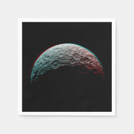 Schwarzer Raum. Planet in Universum / Astronomie Serviette