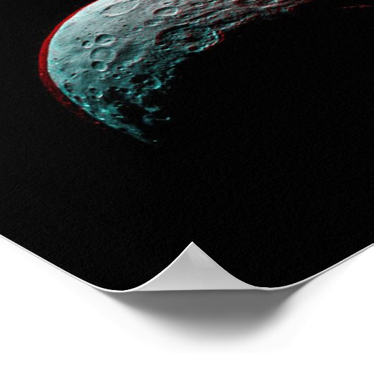 Schwarzer Raum. Universum und Sonnensystem. Astron Poster (Ecke)