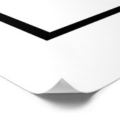 Schwarzer Raven Bird in die Höhe schießen inspirie Poster (Ecke)