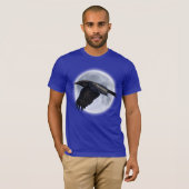 Schwarzer Raven und Vollmond T-Shirt (Vorne ganz)