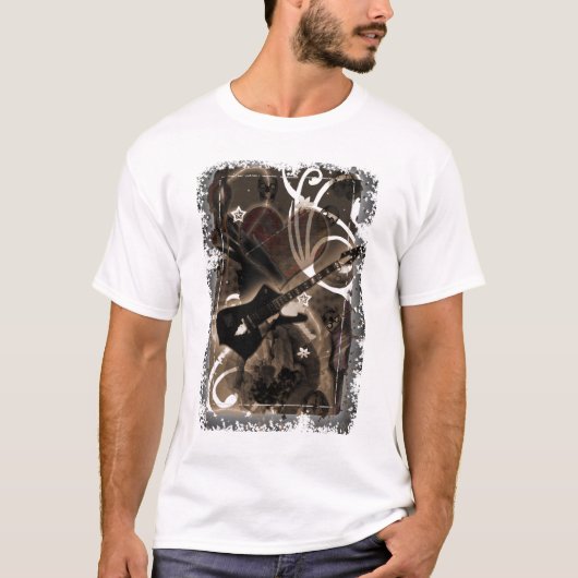 schwarzer Regen T-Shirt (Vorderseite)
