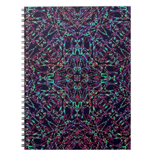 Schwarzer Regenbogen Notizblock (Vorderseite)